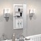 Zenith Metal Zenna Home 26 in. H X 16 in. W X 4-1/2 in. D Rectangle Medicine Cabinet/Mirror M115 - alternate 3